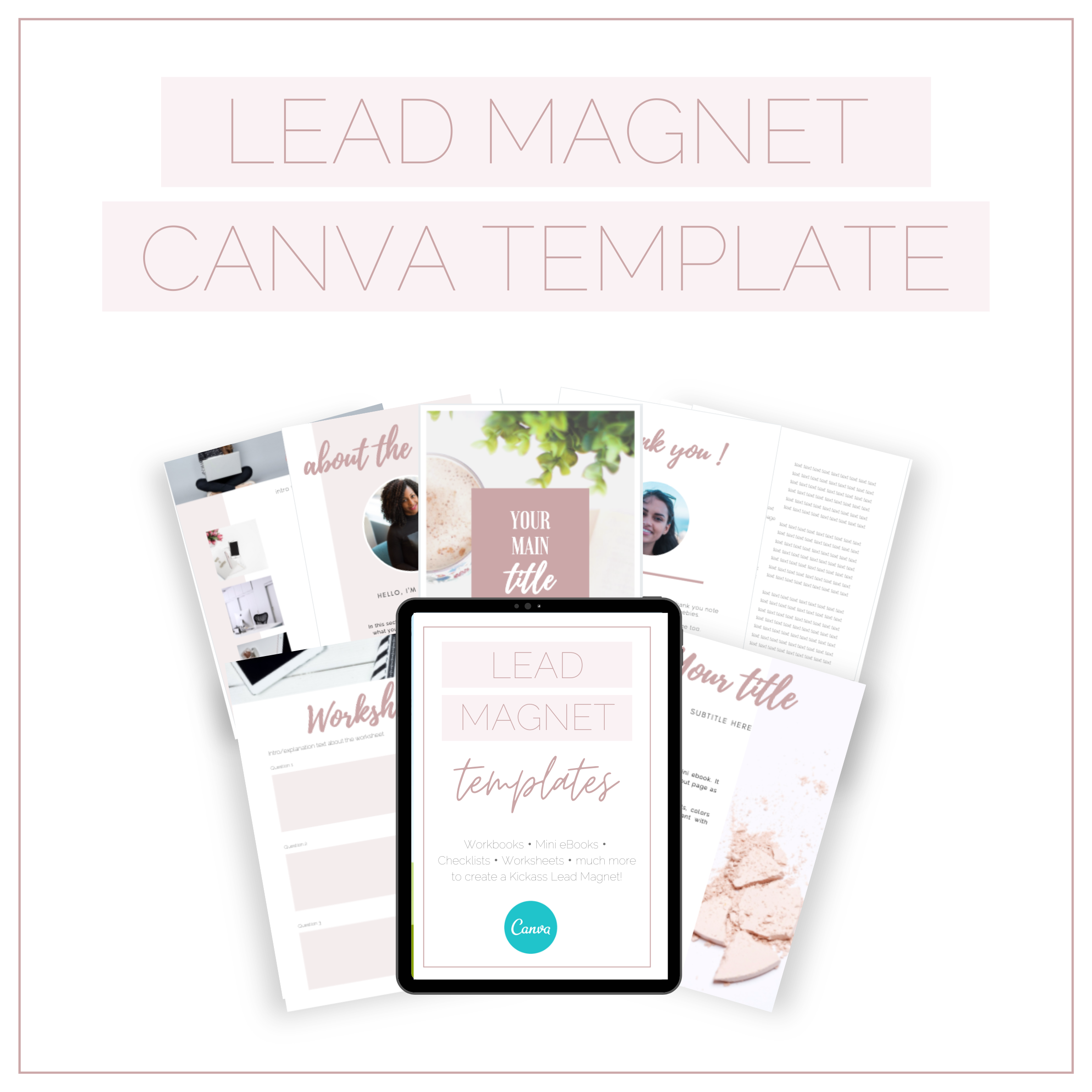 Lead Magnet Canva Template Blush