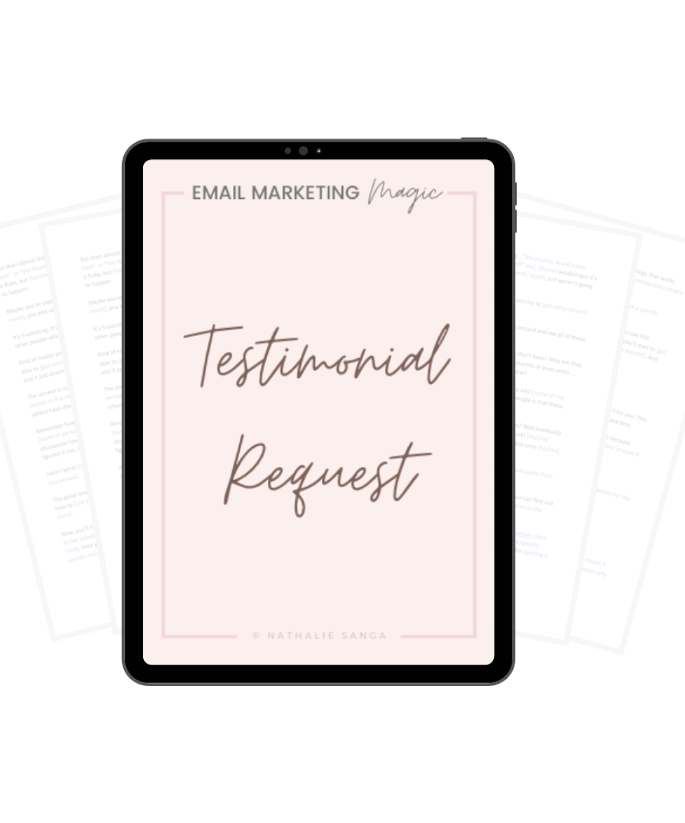 Email Template - Testimonial Request