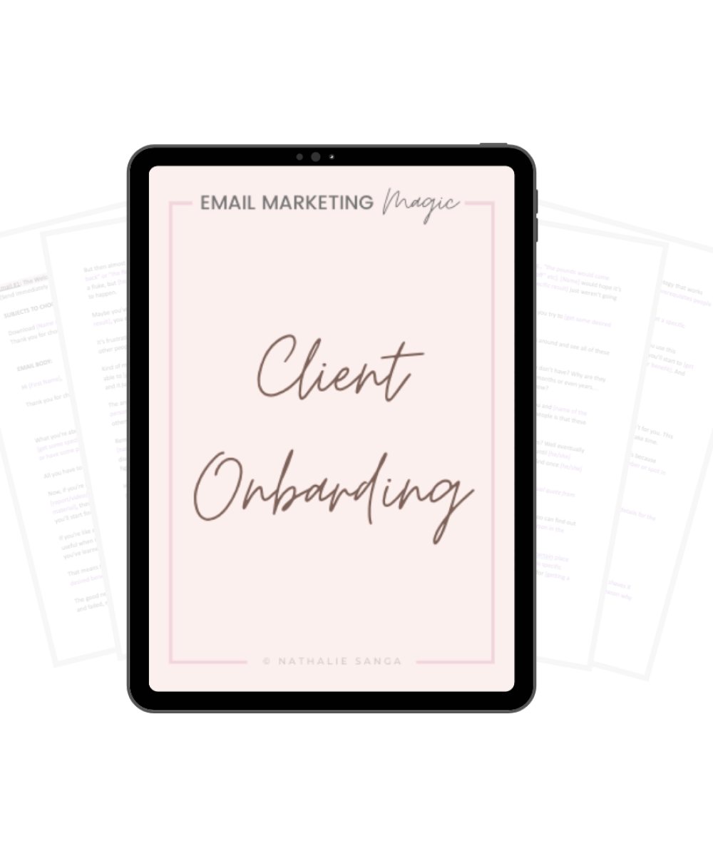 Email Template - Client Onboarding Sequence